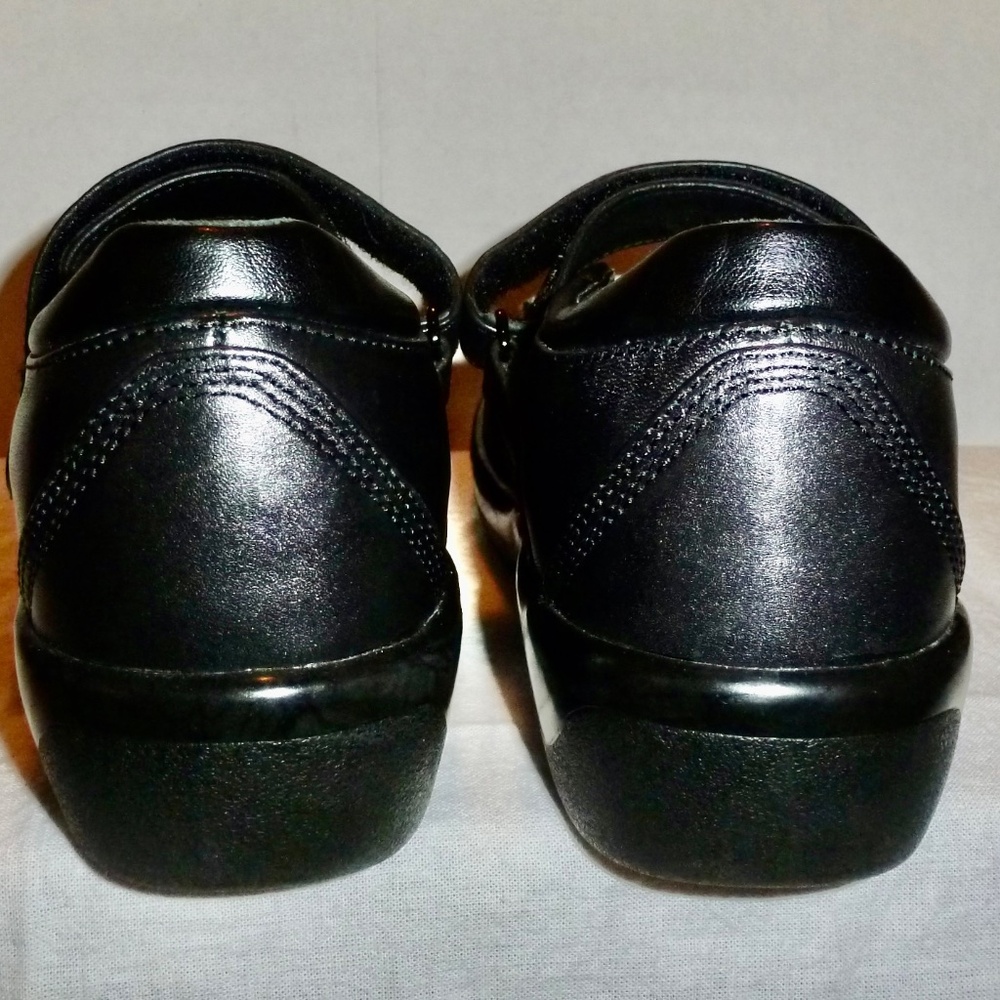 Apex Women's Black Leather Ambulator Orthopedic Mary Jane Shoes US Size 5.5W - Picture 6 of 8